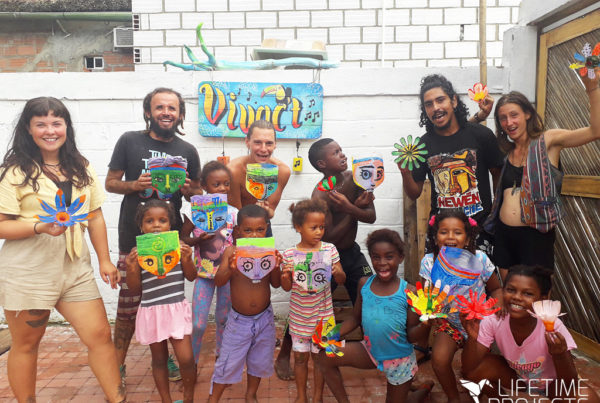 Photo de l'action socioculturelle en Colombie, avec LifeTime Projects