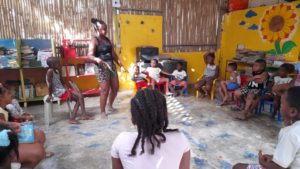 Atelier lecture avec LifeTime Projects en Colombie