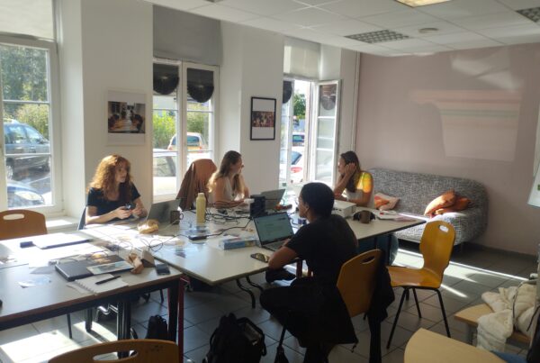 Formation au départ avec notre groupe de service civique
