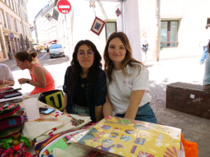 Marine sur le stand du de LifeTime Projects au Straslatino Festival